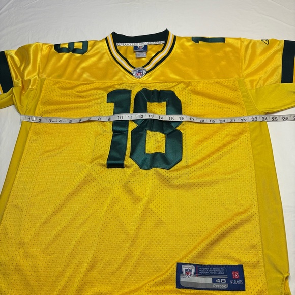 Reebok NFL Green Bay Packers #18 Randall Cobb Yellow Gold Jersey Men’s 48 XL - Picture 6 of 11